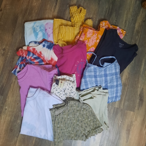 Other - 12 Piece Girls Summer Shirt Bundle Sz 14/16